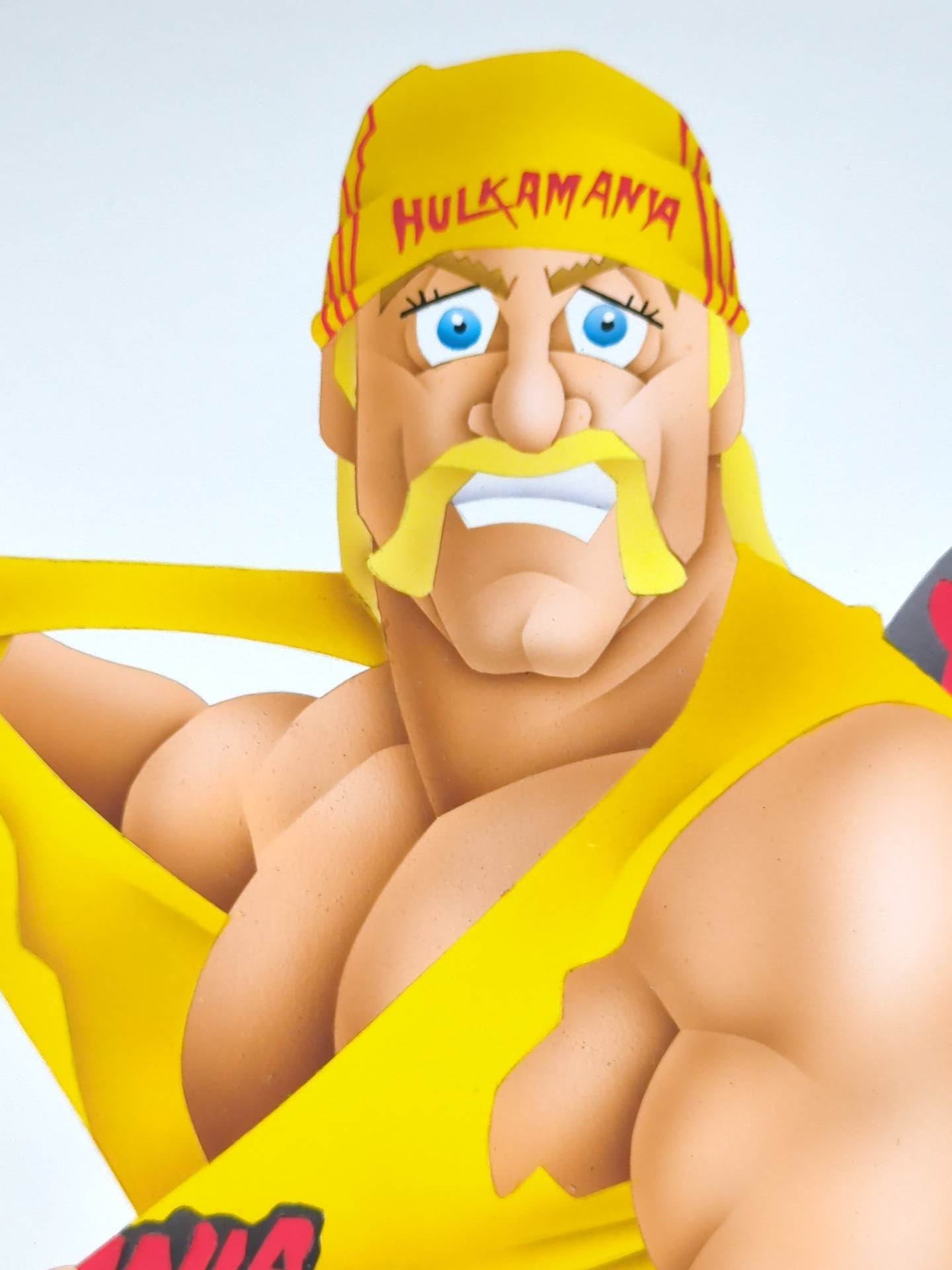 ★ Nagatoshi Sakai 's original painting "★ Dream Match" Hulk Hogan & Great Muta