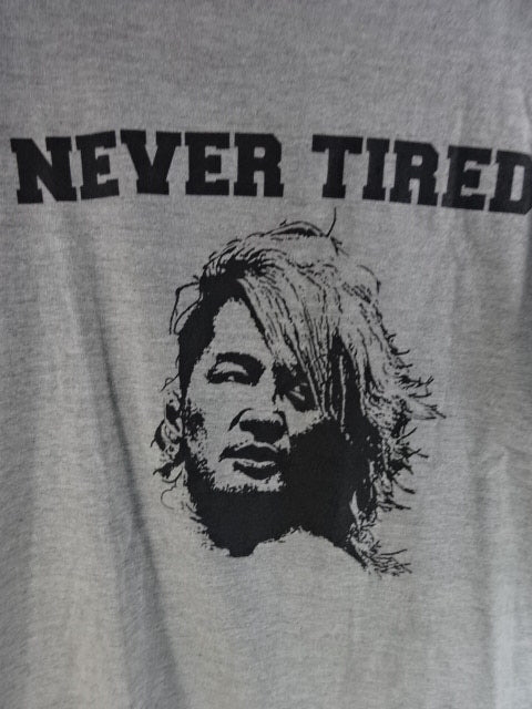 Hiroshi Tanahashi NEVER T-Shirt (2) (Grey)