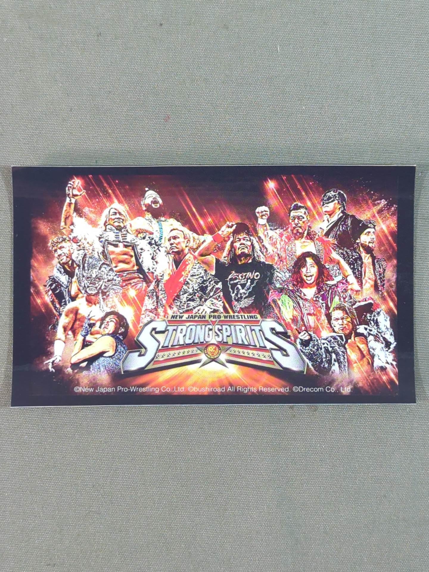New Japan Pro Wrestling "STRONG SPIRITS" sticker