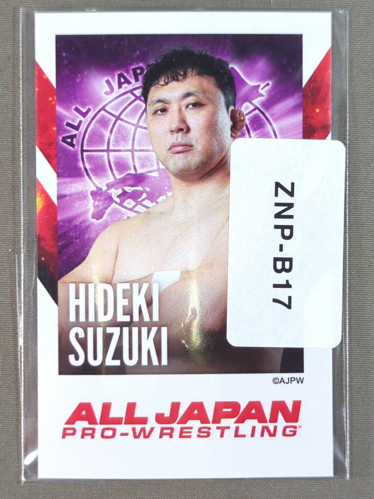 鈴木秀樹 全日本プロレス×ウェブポン チェキ風カード
