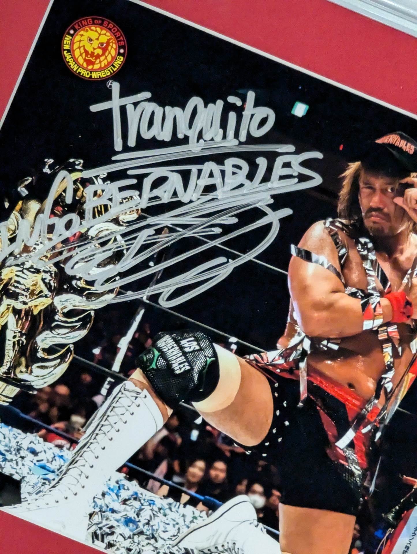 Tetsuya Naito G1 CLIMAX 33 Victory Commemorative Hand Signed Autograph Photo Frame