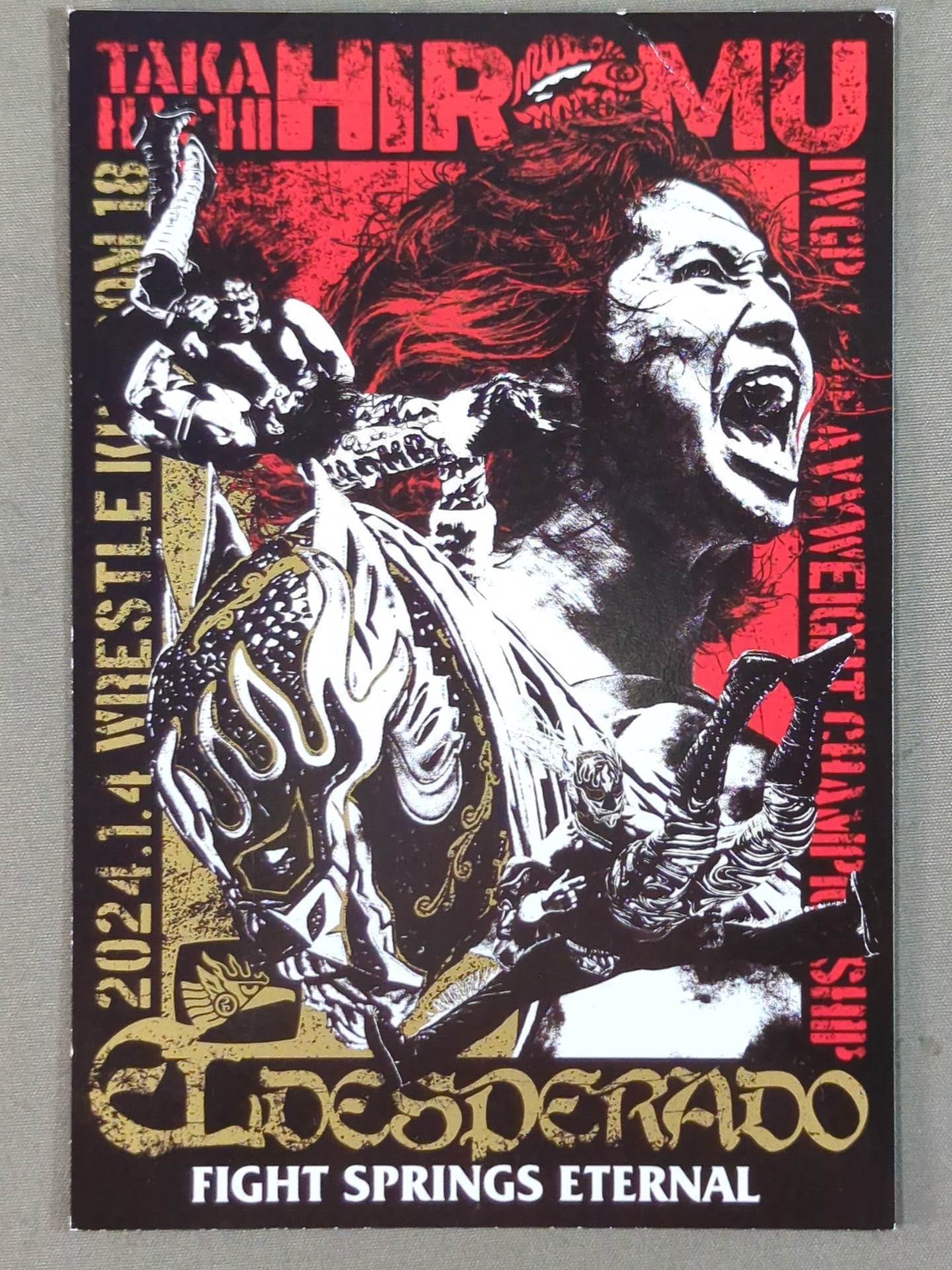 ★非売品★ エル・デスペラード&高橋ヒロム×ROLLING CRADLE ポストカード①