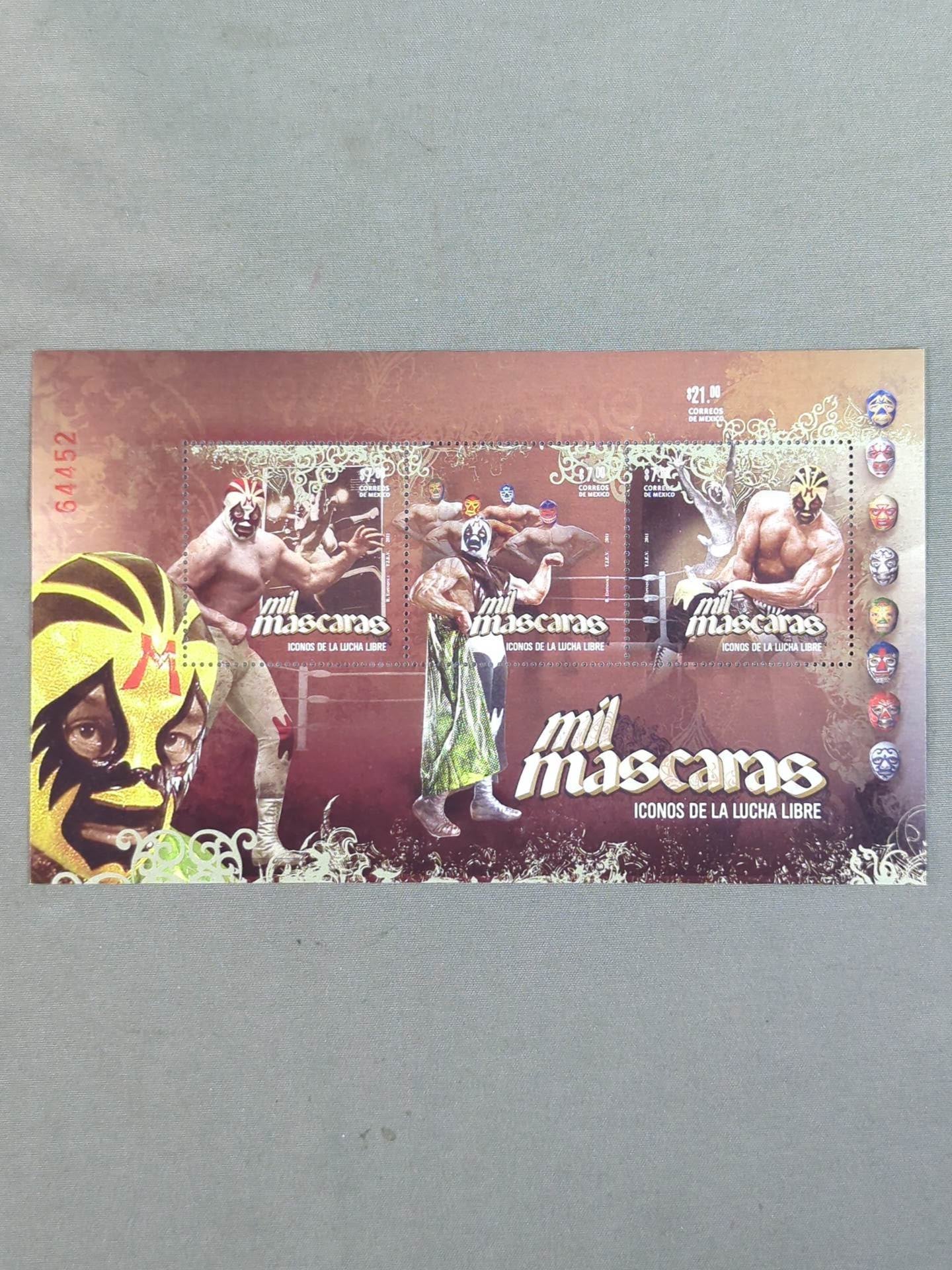 Mil Mascaras stamps