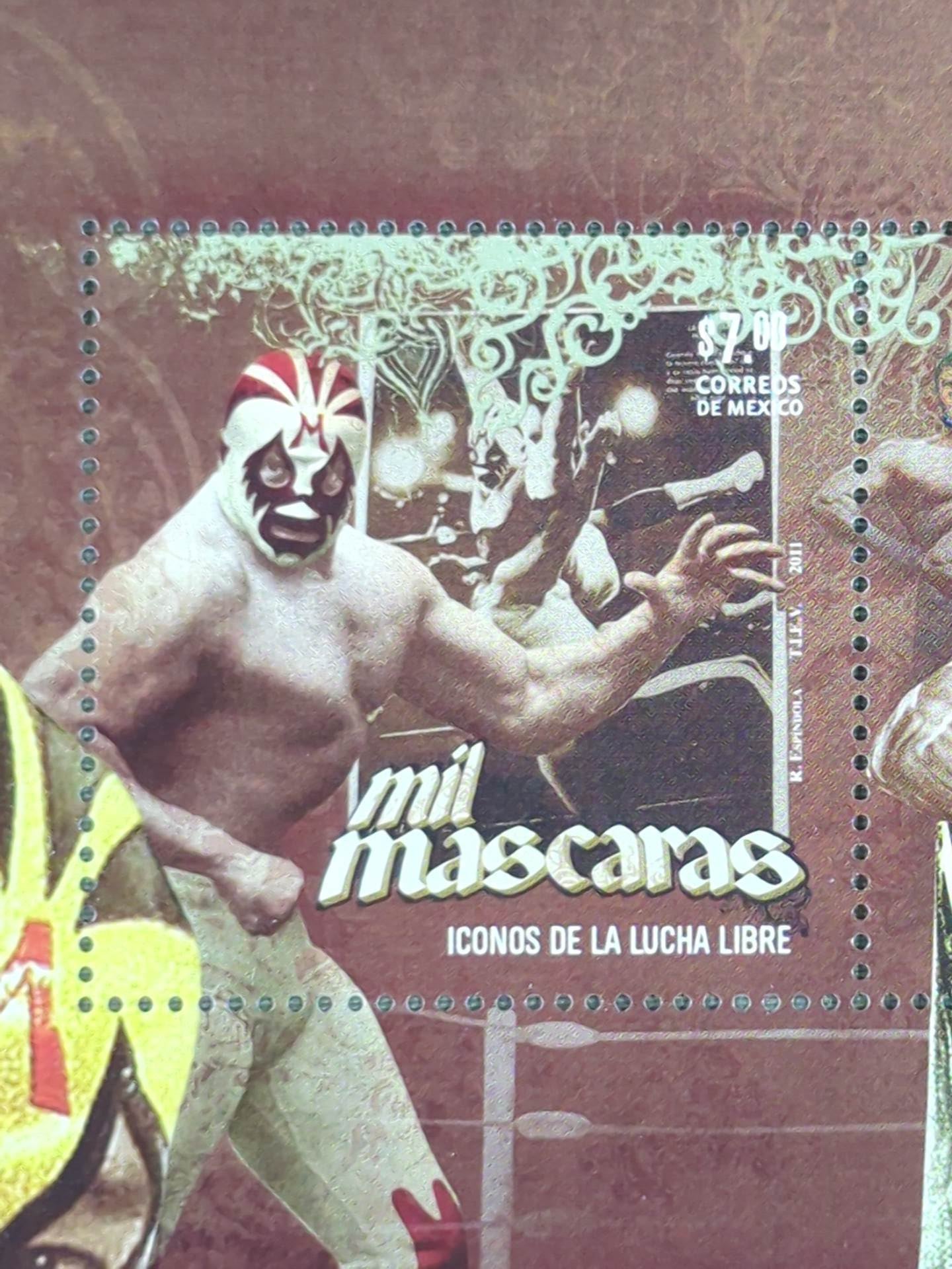 Mil Mascaras stamps