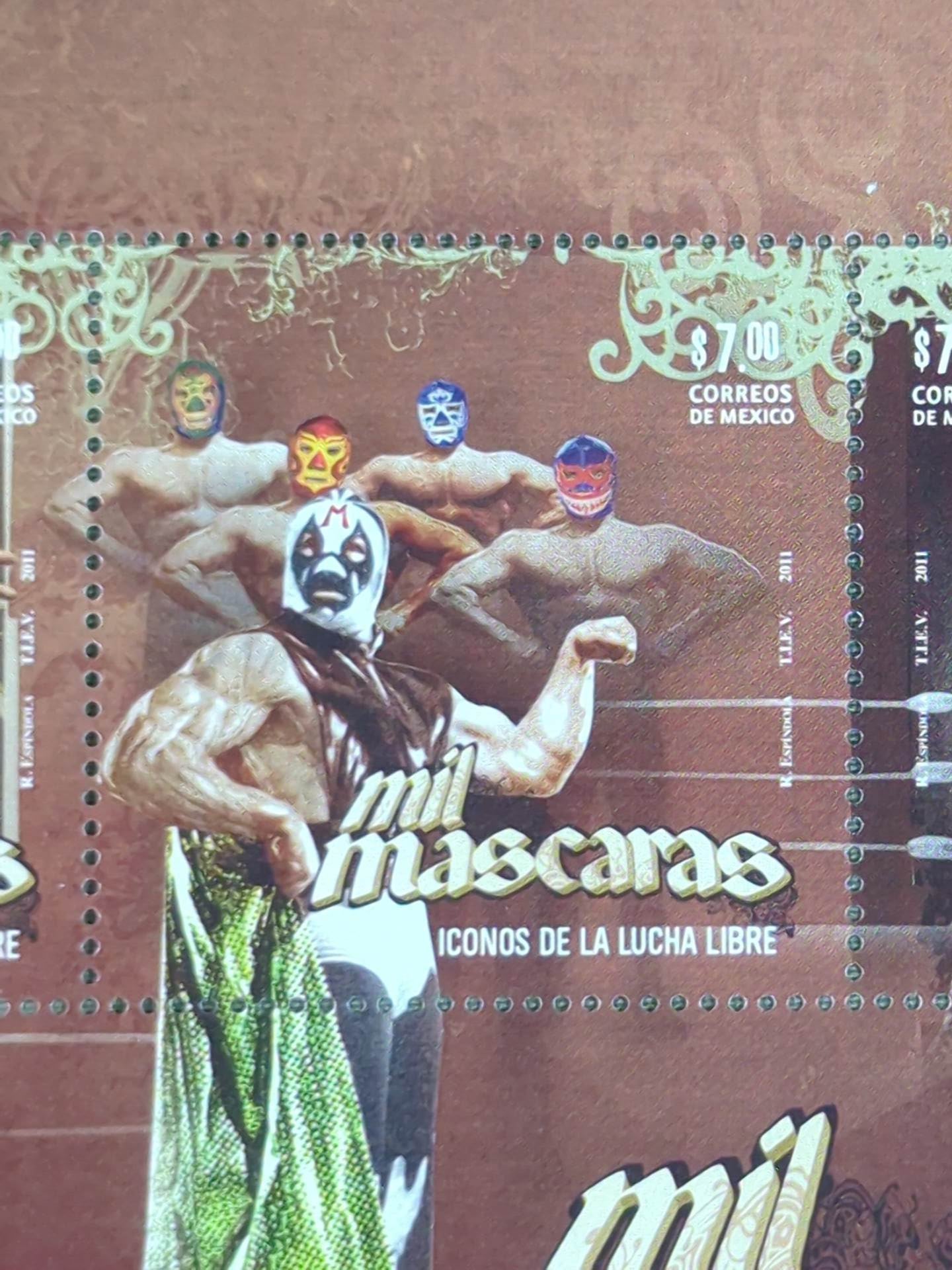 Mil Mascaras stamps