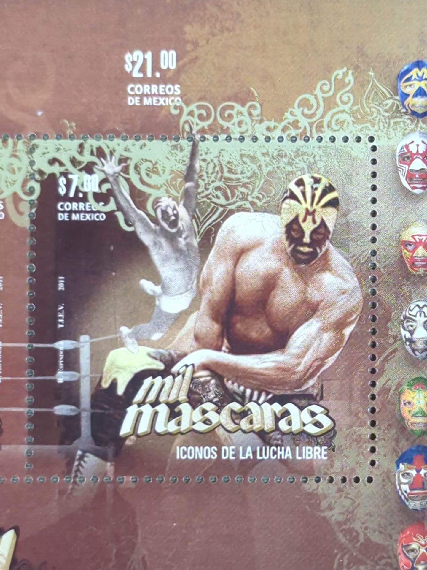 Mil Mascaras stamps