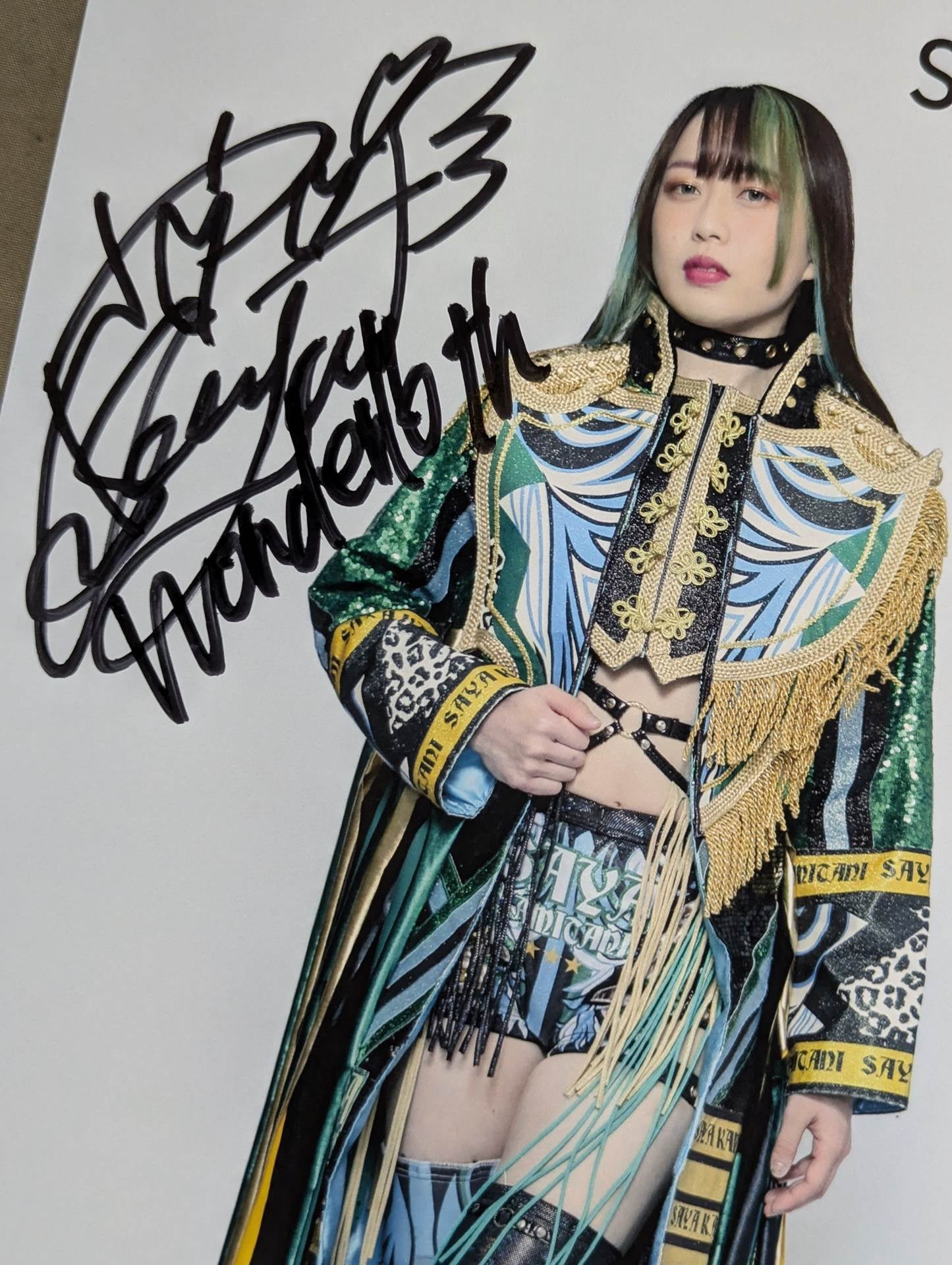 上谷沙弥 直筆サイン入り スターダムポートレート(S-3)