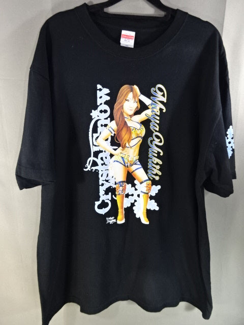 雪妃真矢 イラストTシャツ①(ブラック)