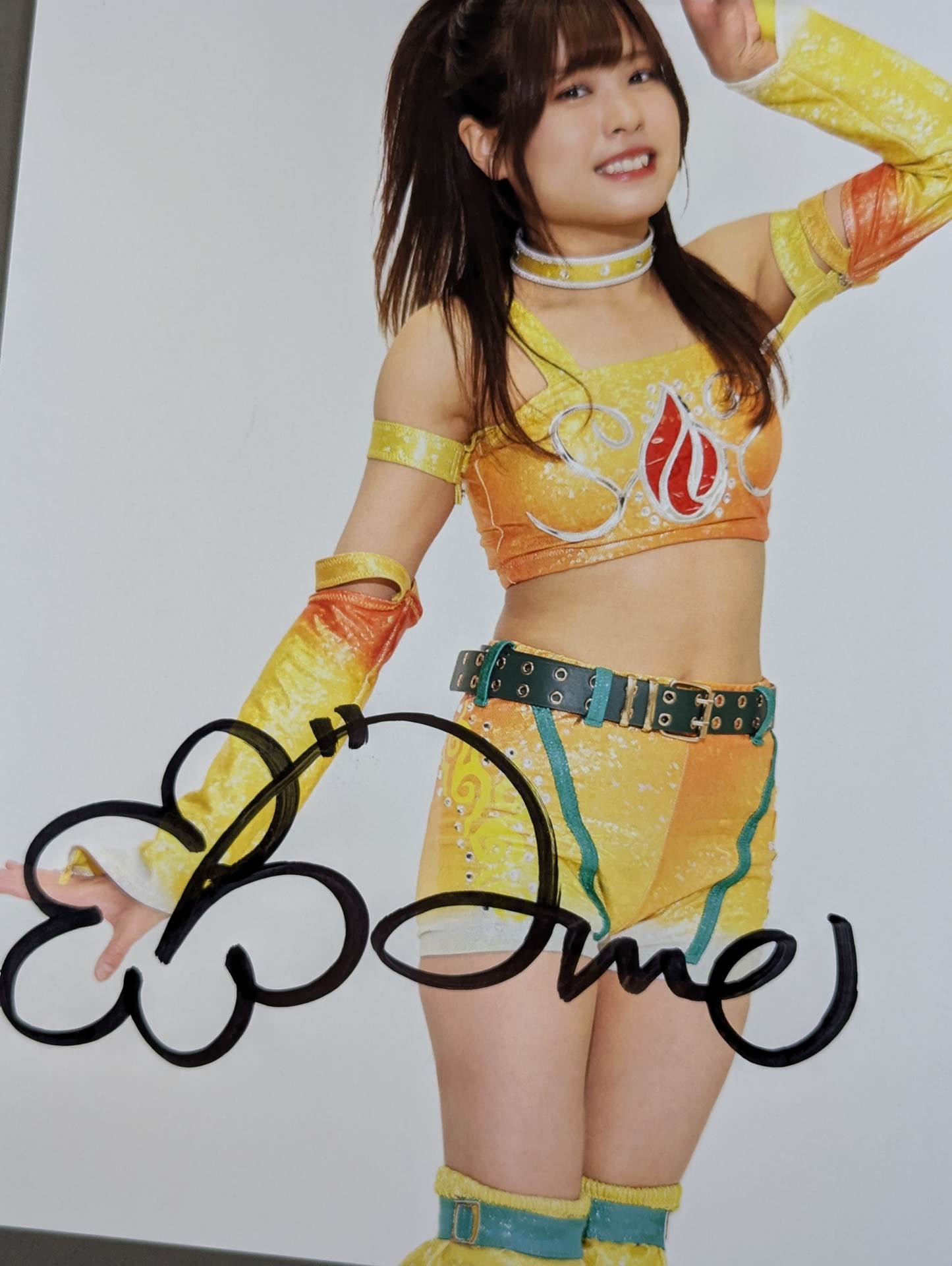 金屋あんね 直筆サイン入り スターダムポートレート(A-1)