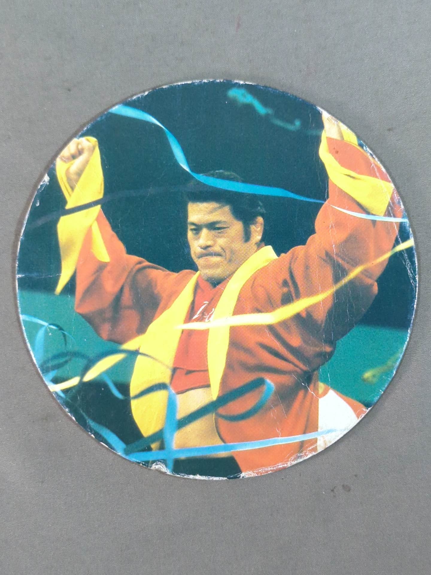 ★80s Original ★ Antonio Inoki 大判めんこ
