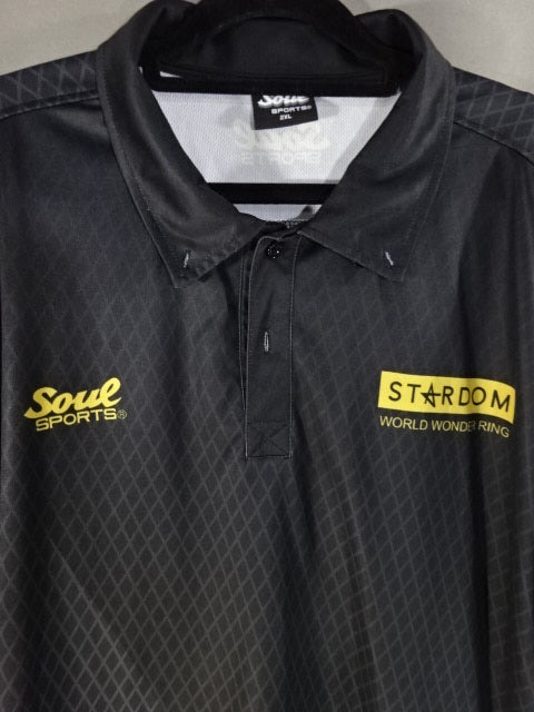 Stardom × SOUL SPORTS Polo Shirt (1) (Black)