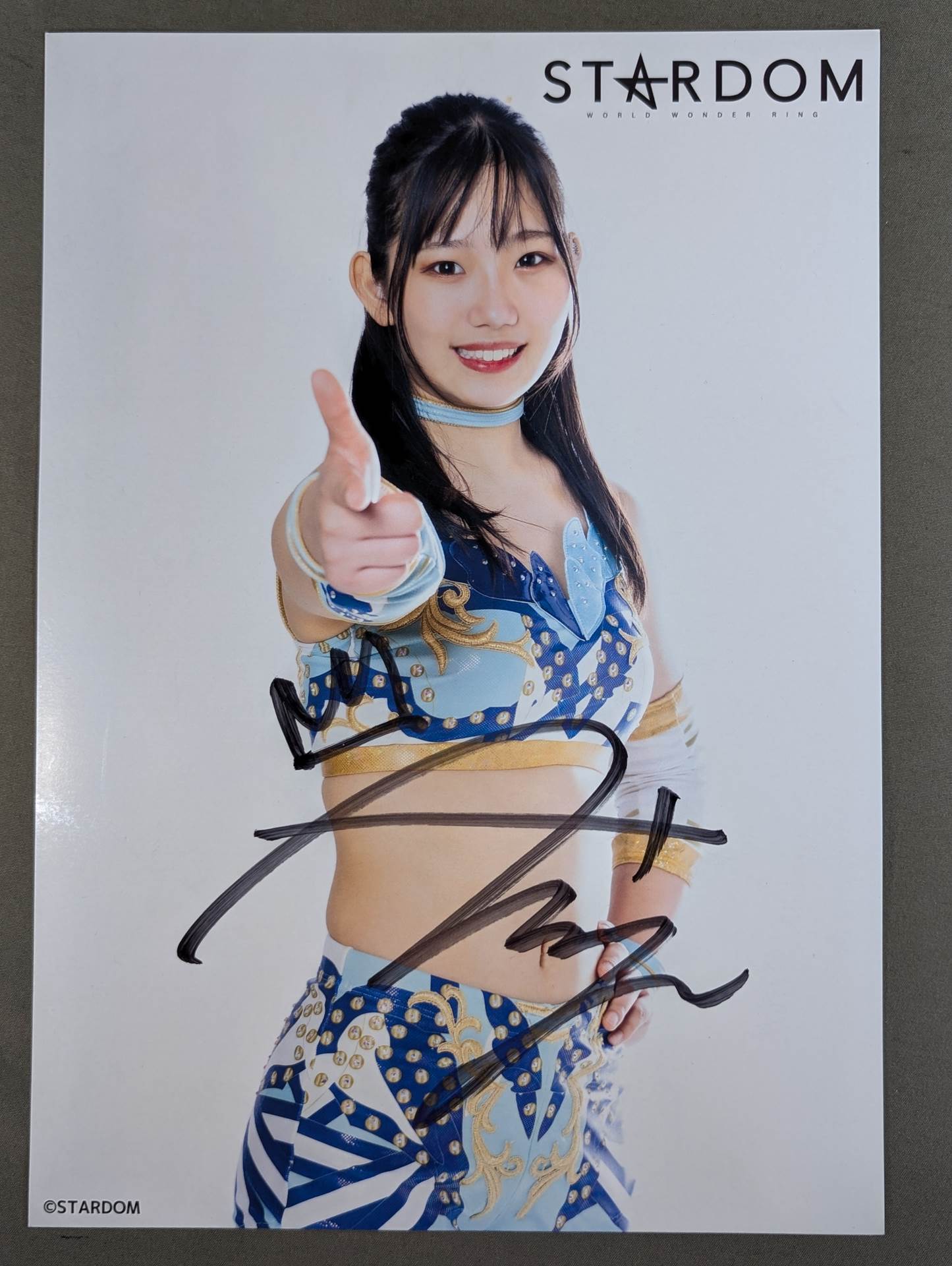 天咲光由 直筆サイン入り スターダムポートレート(H-5)