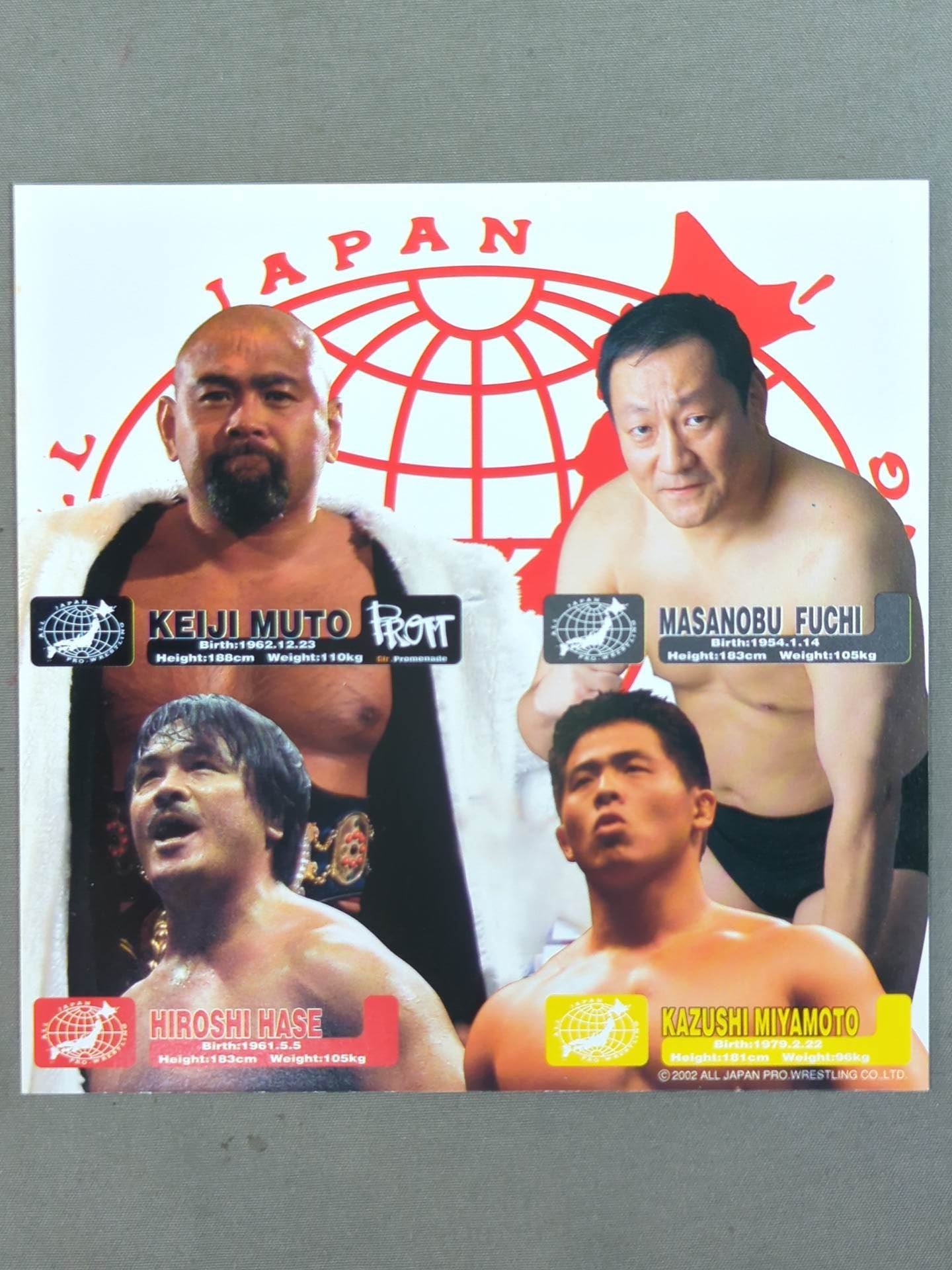 All Japan Pro Wrestling Official Original Postcard Set