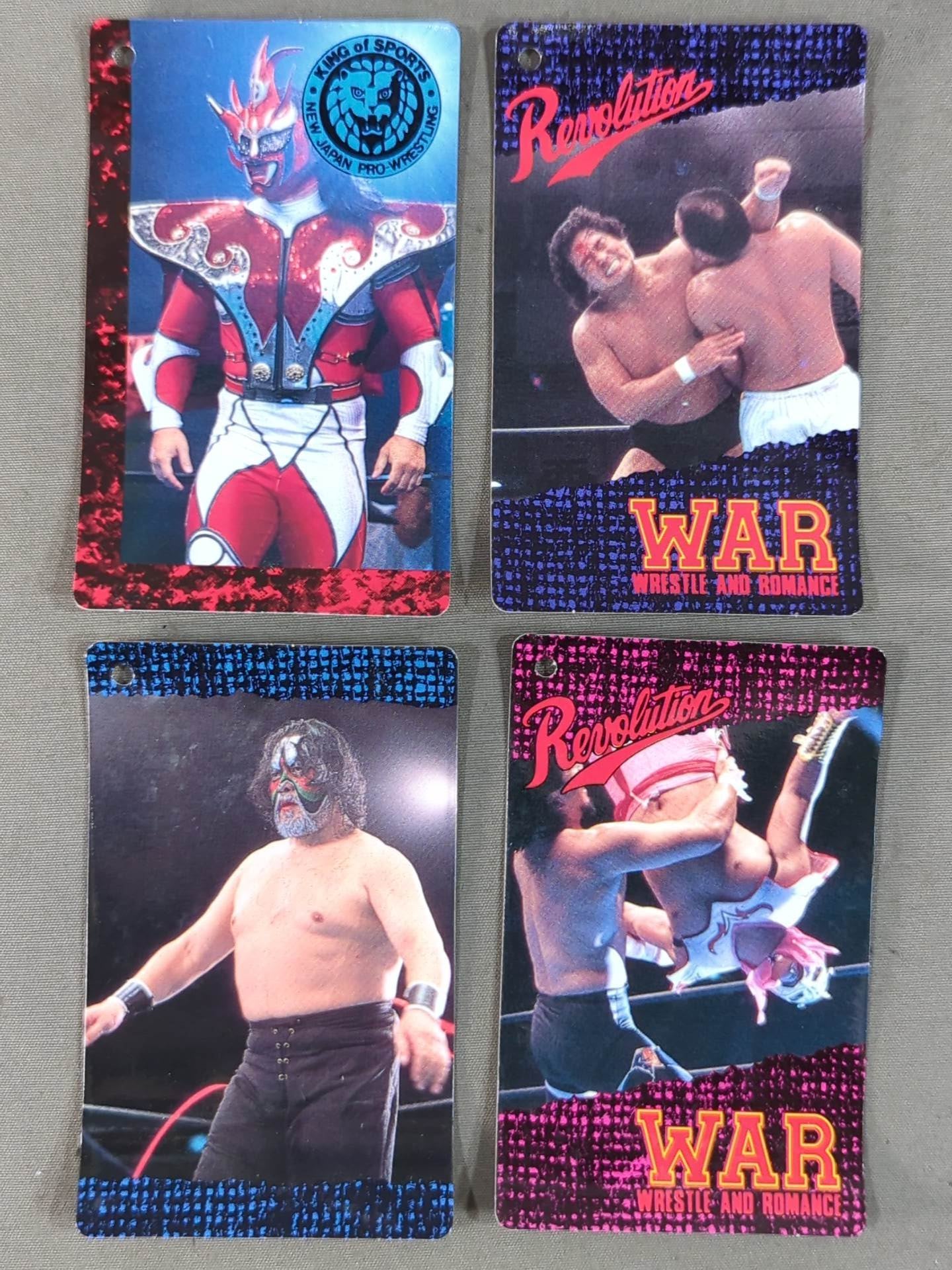 Soft Toy Tag Card Set for Pro Wrestler