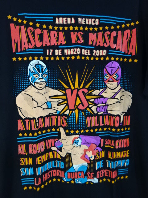 アトランティスvsビジャノ3号 マスカラ・コントラ・マスカラ Tシャツ