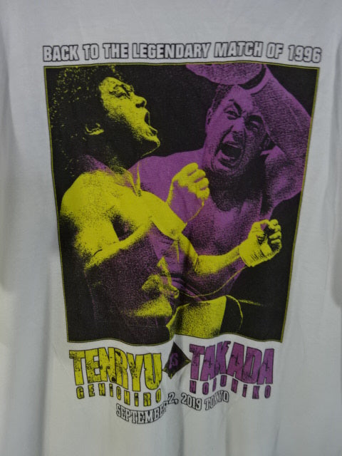 天龍源一郎vs高田延彦 トークバトル開催記念 Tシャツ①(ホワイト)
