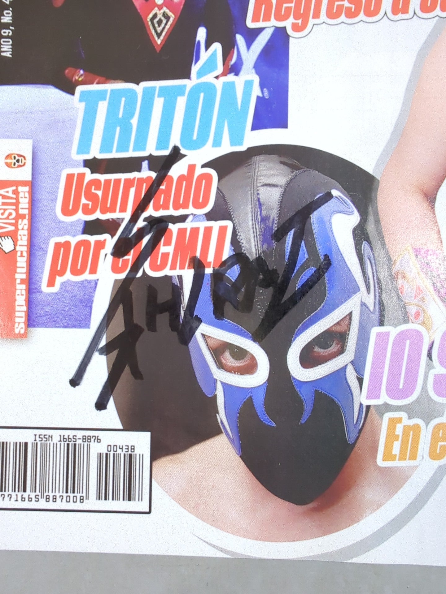 【紫雷イオ(イヨ・スカイ)直筆サイン入り】SUPER LUCHAS NACIONAL E INTERNACIONAL No.439