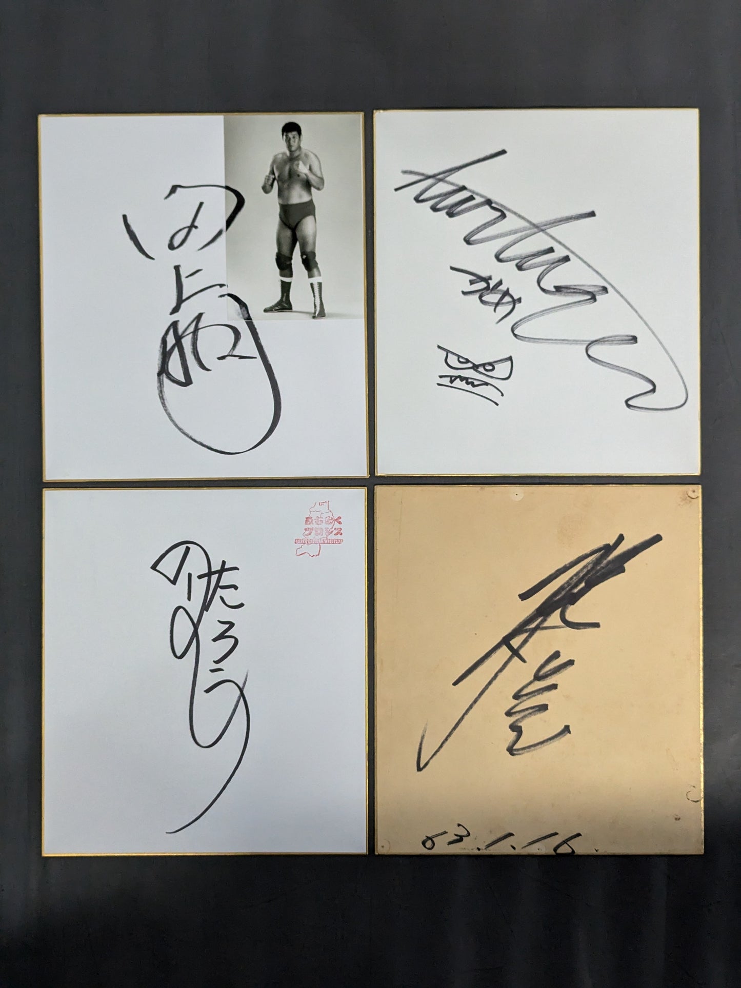 国内プロレスラー サイン色紙セット⑥