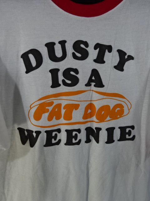テリー・ファンク DUSTY IS A FAT DOG WEEMIE Tシャツ(ネイビー)