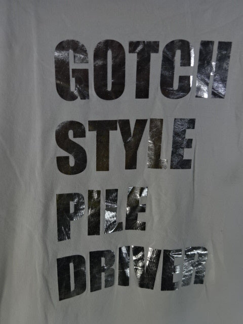 鈴木みのる GOTCH STYLE PILE DRIVER Tシャツ①(ホワイト)