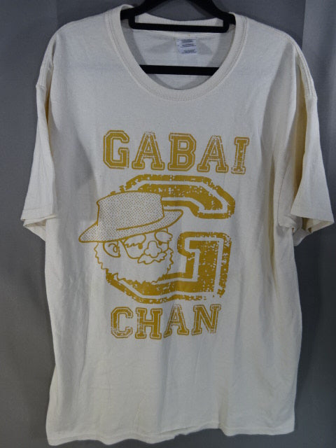 がばいじいちゃん イラストTシャツ①(クリーム)