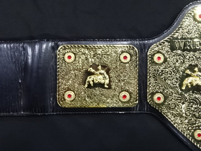 ★ Masahiro Chono hand signed autograph ★ World Heavyweight Championship Belt