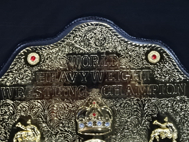 ★ Masahiro Chono hand signed autograph ★ World Heavyweight Championship Belt