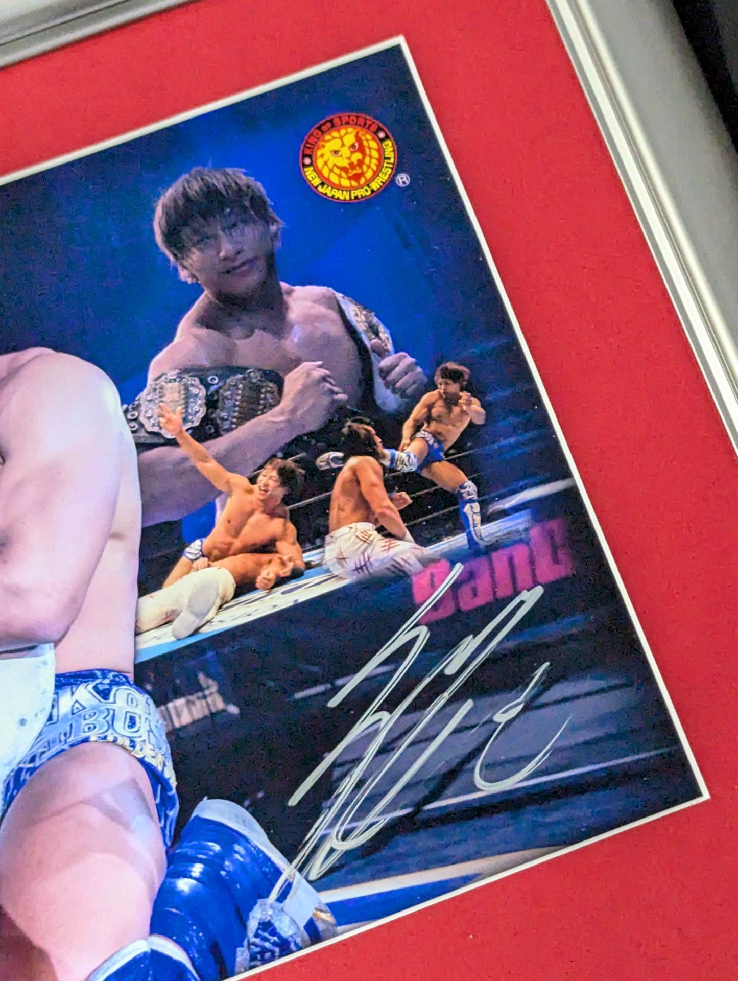 ★ Double Champion ★ Kota Ibushi IWGP & Intercontinental Title hand signed autograph Photo Frame