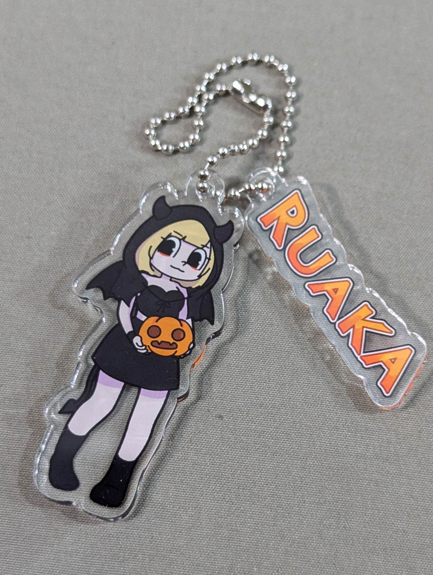 RUAKA Halloween Illustration Random Acrylic Keychain