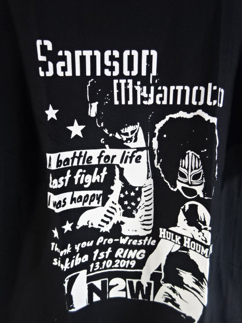 新根室プロレス N2W Tシャツ①(ブラック)