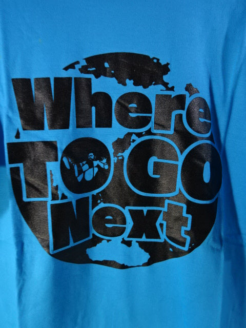 ディック東郷 Where TO GO Next Tシャツ②(ライトブルー)