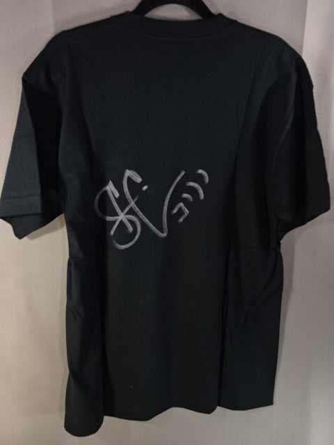 【直筆サイン入り】スティーブ・コリノ ピクチャーTシャツ①(ブラック/ZERO-ONE)