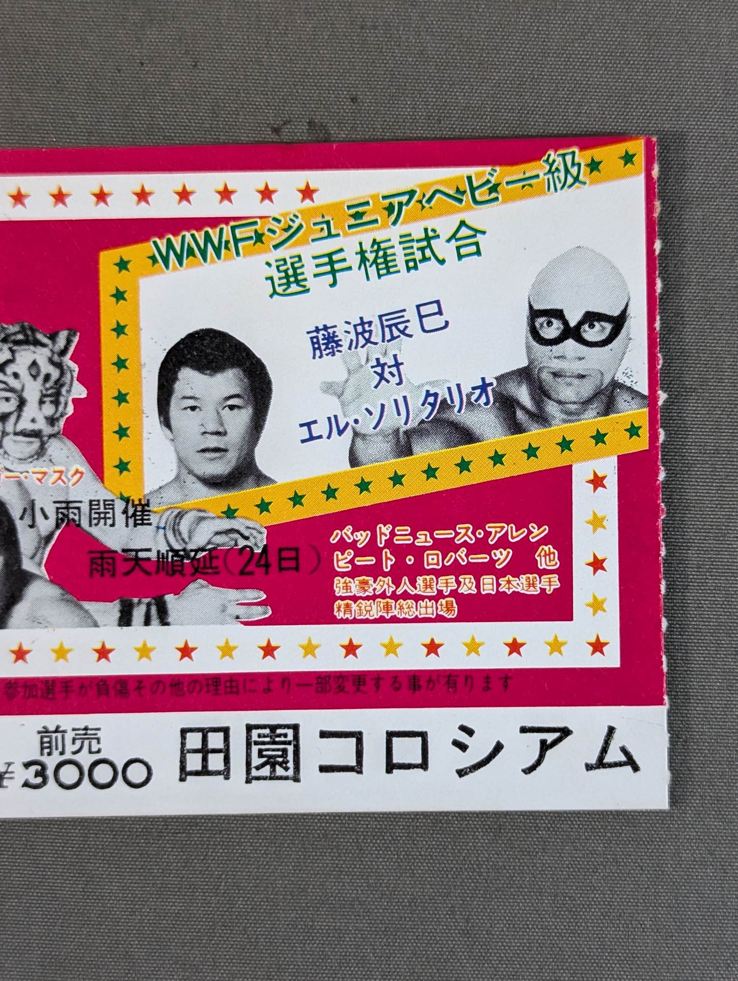 ★WWFジュニアヘビー級選手権試合★ 藤波辰巳vsエル・ソリタリオ