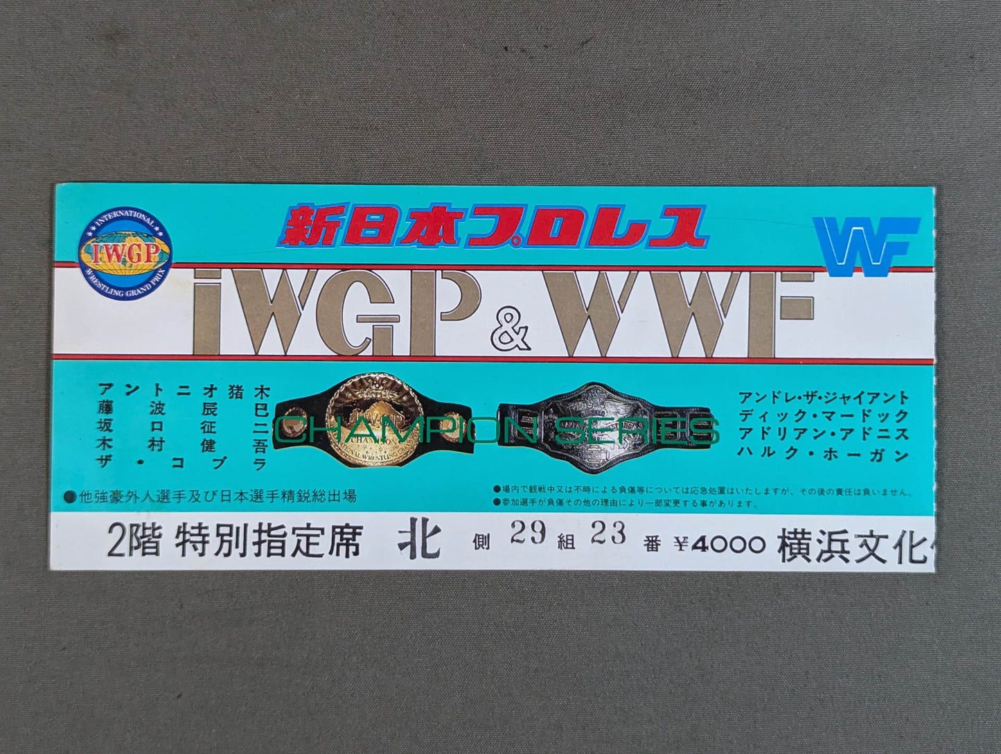 85IWGP&WWFチャンピオン・シリーズ