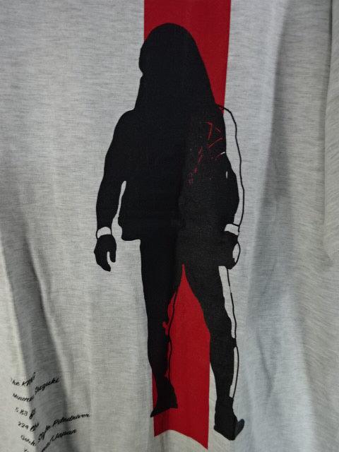 Minoru Suzuki RED LINE Oatmeal T-Shirt (2) (Gray)
