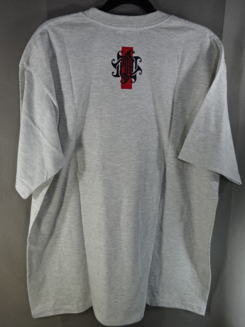 Minoru Suzuki RED LINE Oatmeal T-Shirt (2) (Gray)