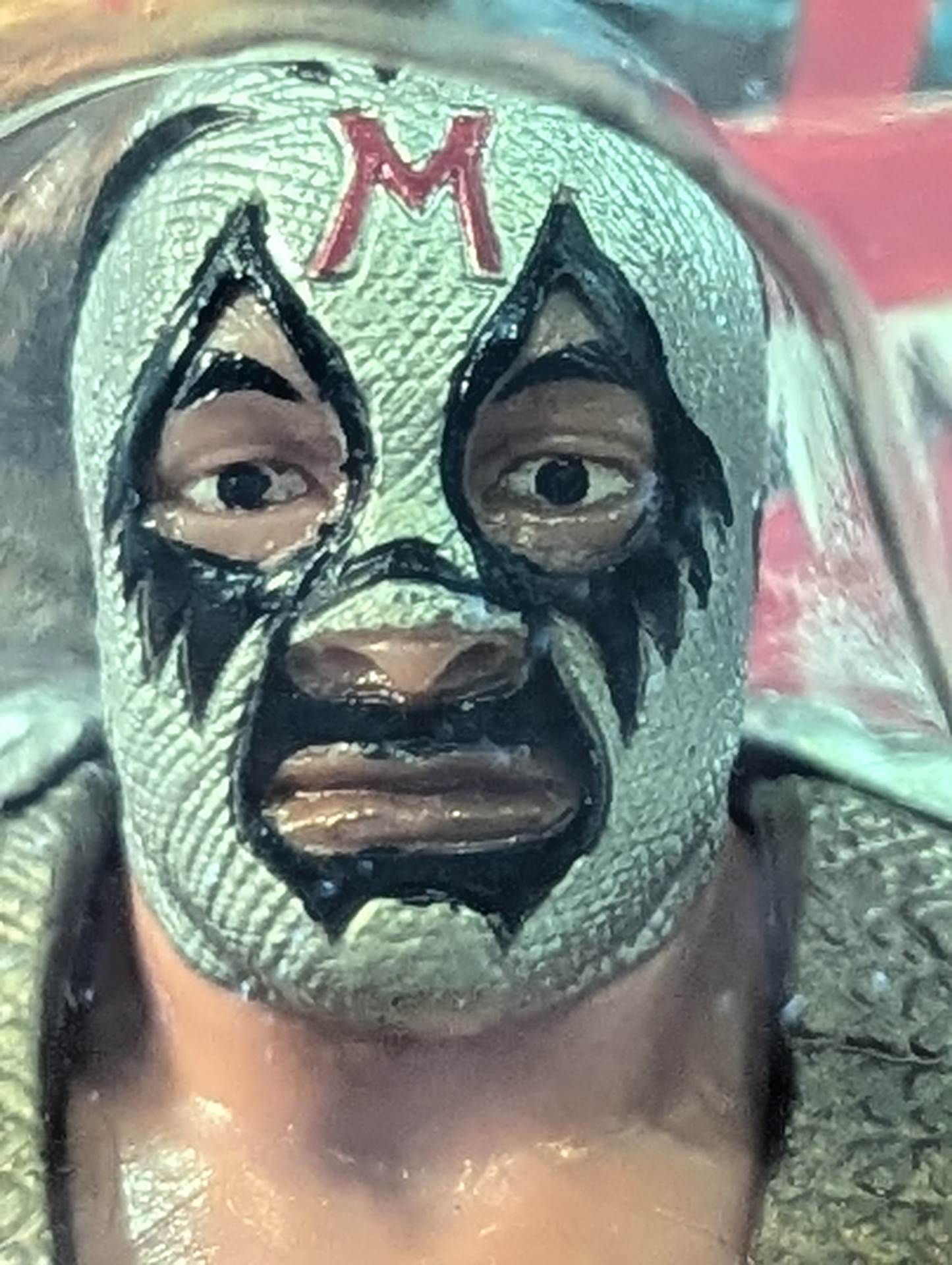 Mil Mascaras (Silver Trade, Green Shark Mouth, IWA Belt)