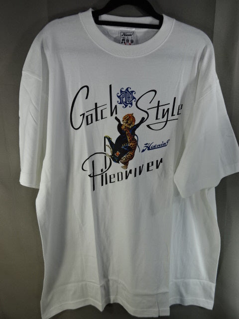 Minoru Suzuki HAOMING×ANIMAL GOTCH STYLE PILEDRIVER POCKET SS T-Shirt T-Shirt (1) (Black× White)