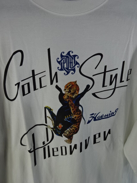 Minoru Suzuki HAOMING×ANIMAL GOTCH STYLE PILEDRIVER POCKET SS T-Shirt T-Shirt (1) (Black× White)