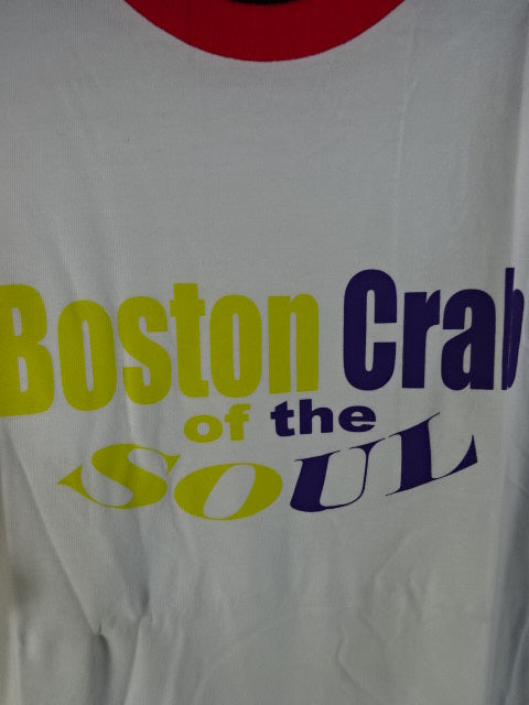 Boston Crab of the SOUL Raglan T-Shirt (3) (White× Red)