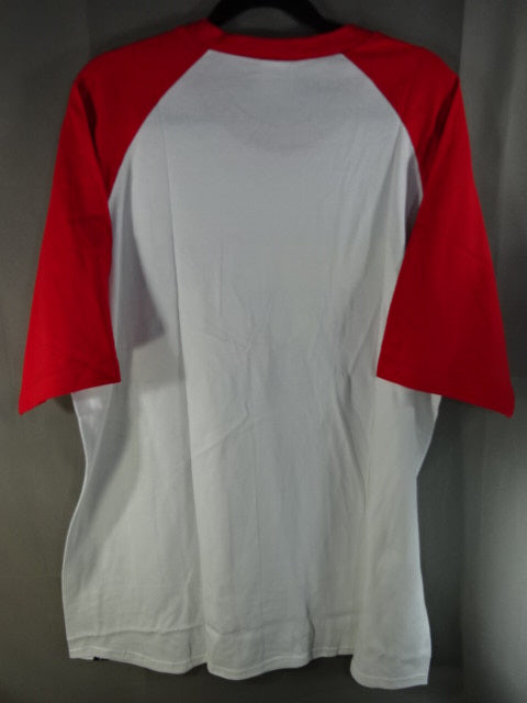 Boston Crab of the SOUL Raglan T-Shirt (3) (White× Red)