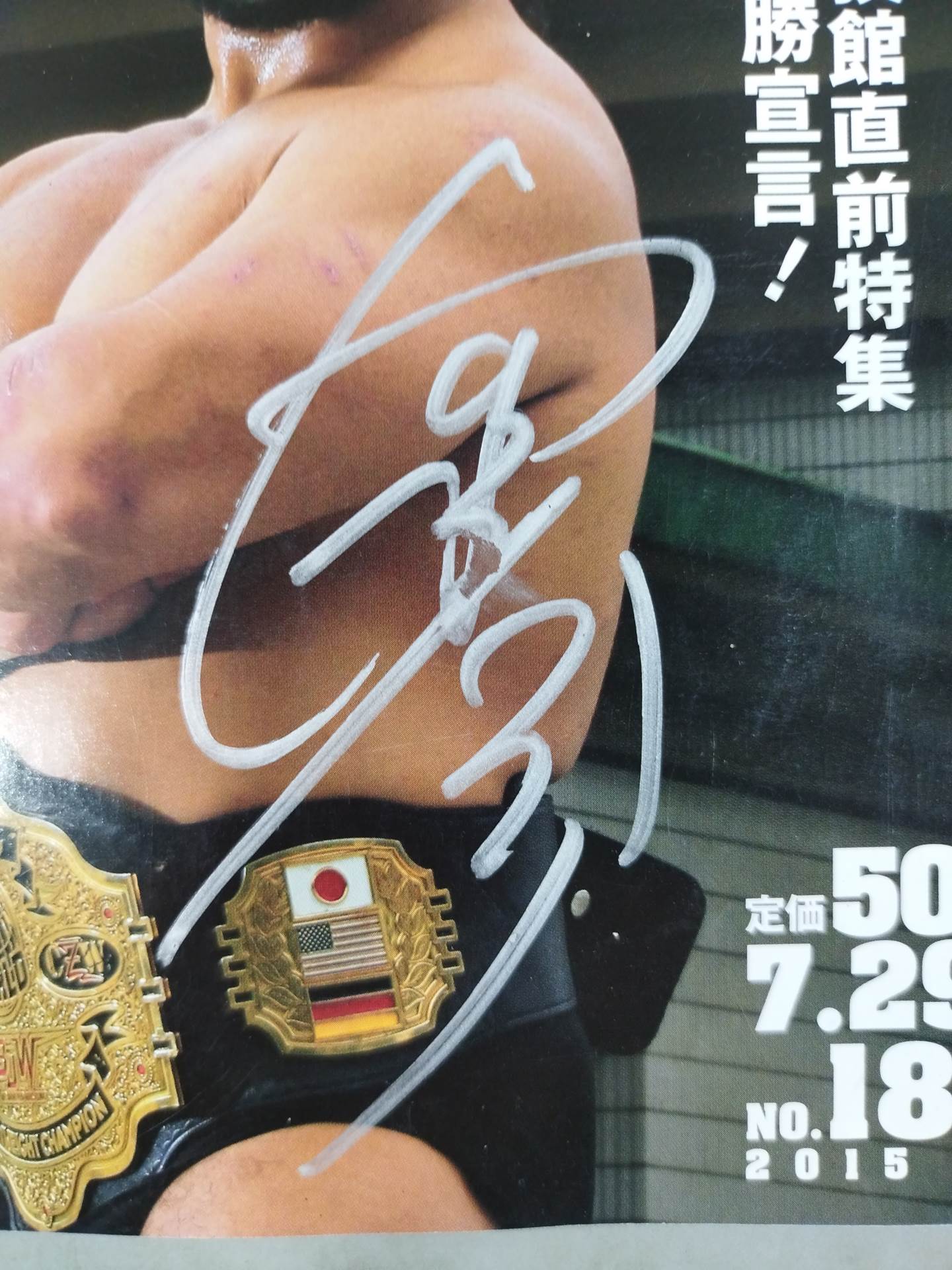 【Daisuke Hashimoto hand signed autograph 】 Weekly Pro Wrestling 1801