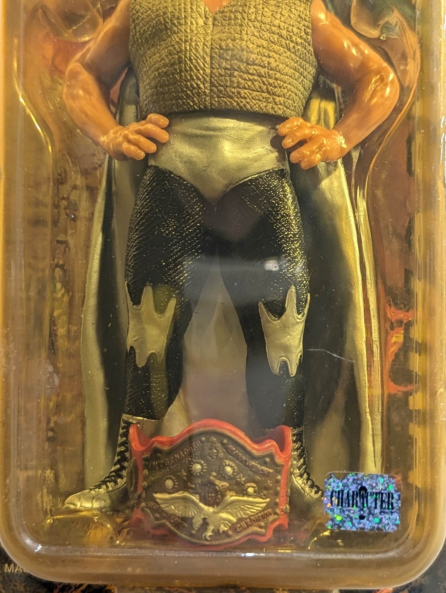 Mil Mascaras (with black trade, green shark mouth, IWA belt)