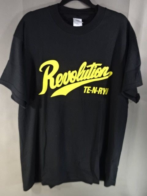 Tenryu Genichiro Revolution T-Shirt (1) (Black× Yellow)