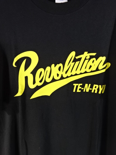 Tenryu Genichiro Revolution T-Shirt (1) (Black× Yellow)