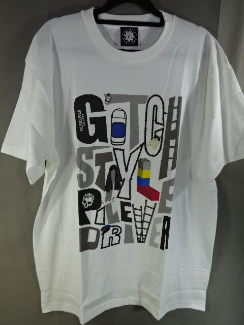 鈴木みのる GOTCH STYLE PILE DRIVER Tシャツ①(ホワイト)