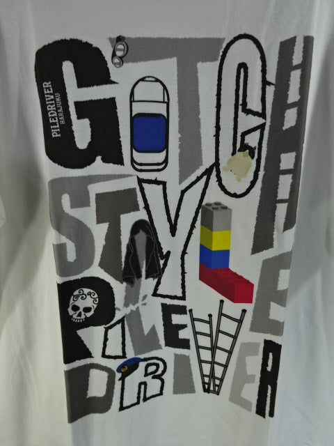 鈴木みのる GOTCH STYLE PILE DRIVER Tシャツ①(ホワイト)