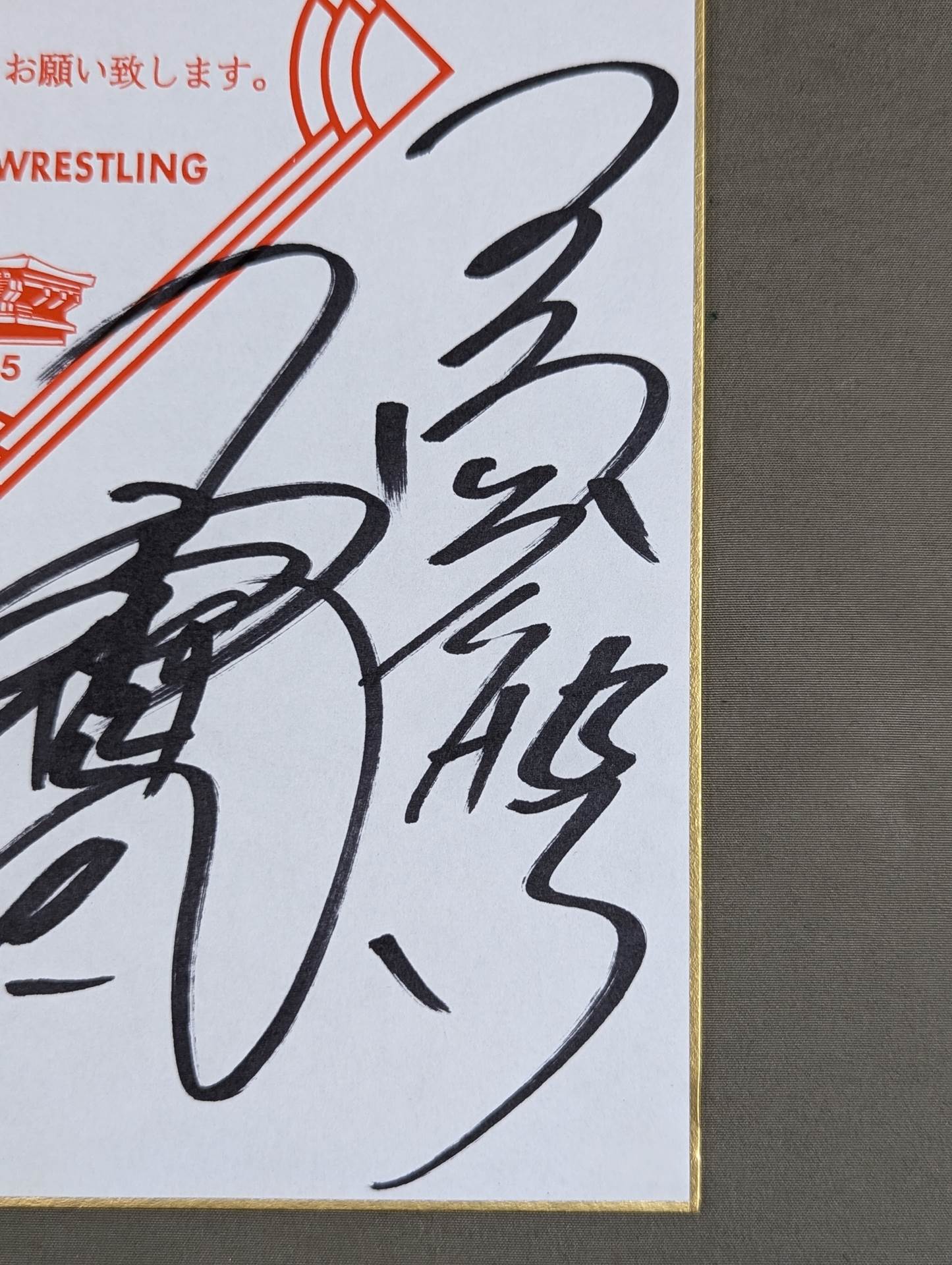 ★1994.3.5 全日本プロレス「夢のカード」★ 4選手寄せ書き