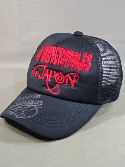 ★ Tetsuya Naito hand signed autograph ★ L.I.J Mesh Cap (4) (TRANQUILO/Black× White)
