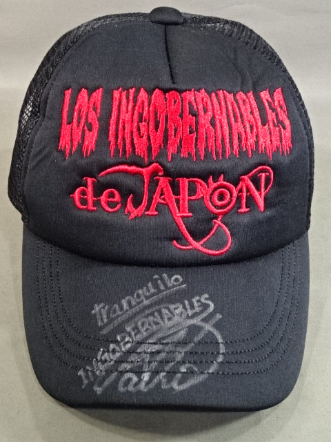★ Tetsuya Naito hand signed autograph ★ L.I.J Mesh Cap (4) (TRANQUILO/Black× White)